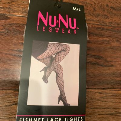 Nu&Nu Womens Fishnet Lace Stockings Tights M/L NEW